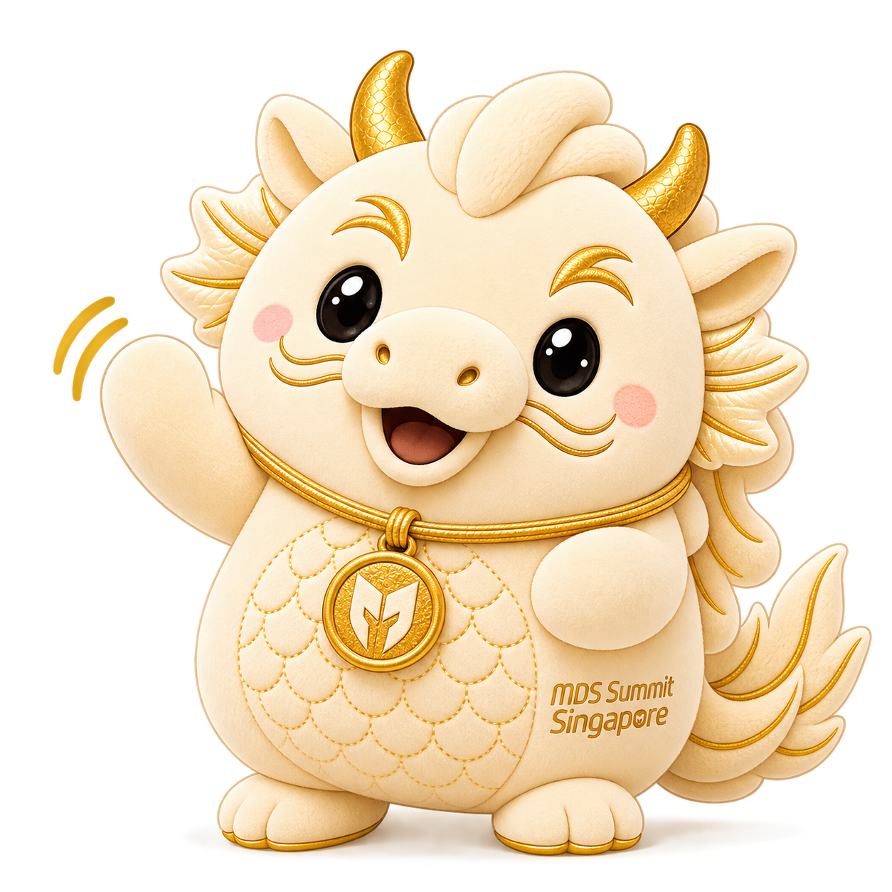 MDS Summit Singapore mascot waving