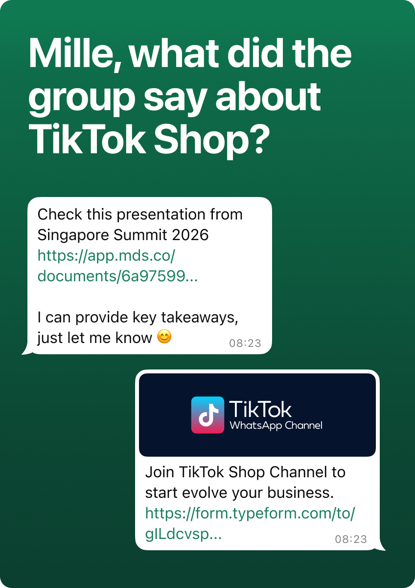 Millie answering what the group said about TikTok Shop
